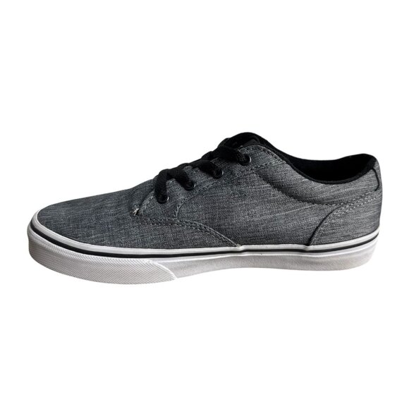 Vans Atwood Canvas Gray/Black Youth Shoes Casual Skate Sneakers Size 5 - Picture 9 of 11